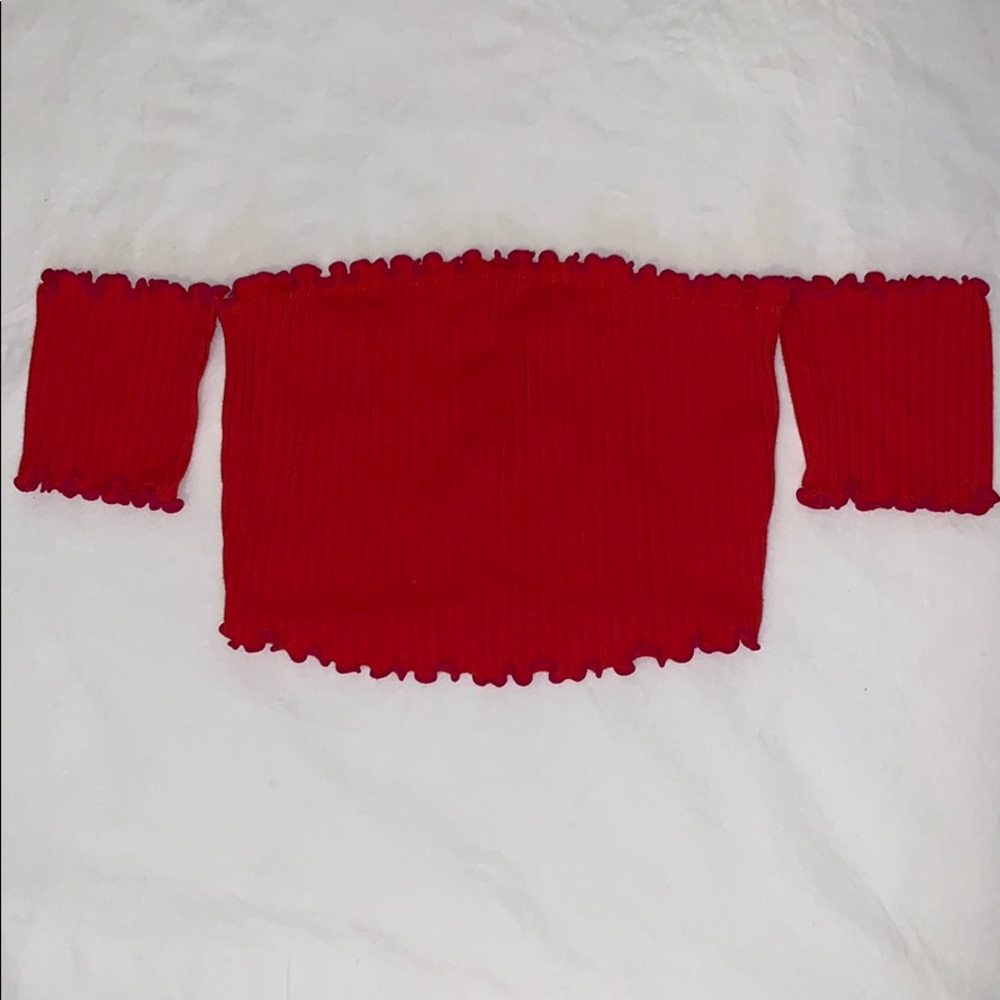 Red Crop-Top